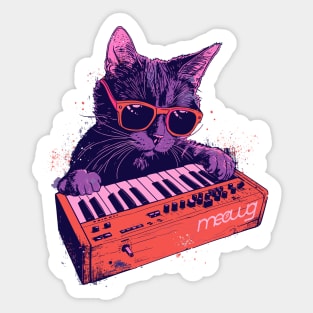 Synth Cat Sticker